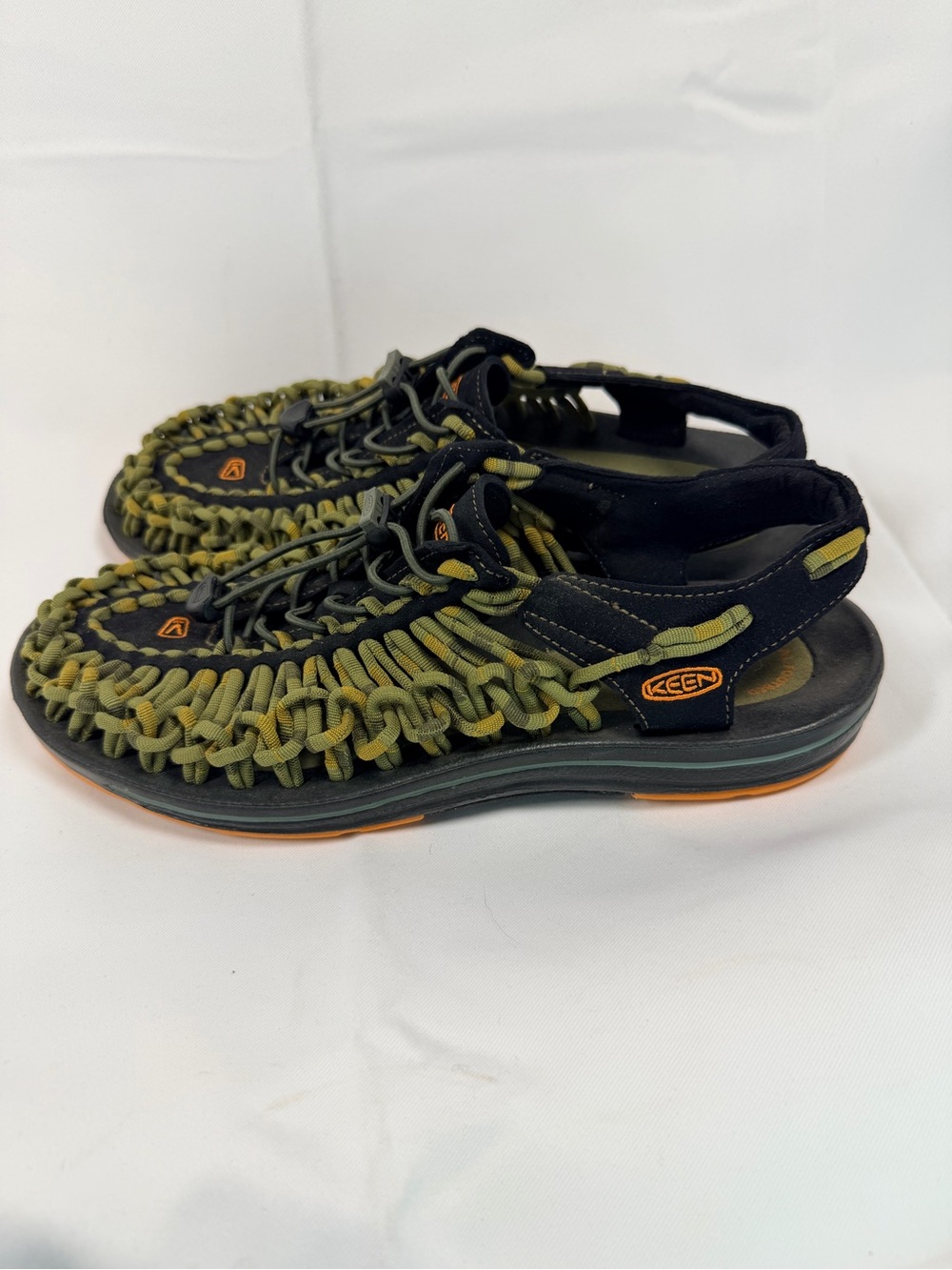 KEEN Men’s Size 10 Shoes Sandals Woven Outdoors Hiking Uneek Style Bungee Cords - Picture 4 of 13